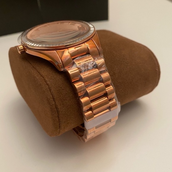 Michael Kors Blake Rose Gold Crystal Watch New Glam Designer MK3245 - Picture 11 of 13